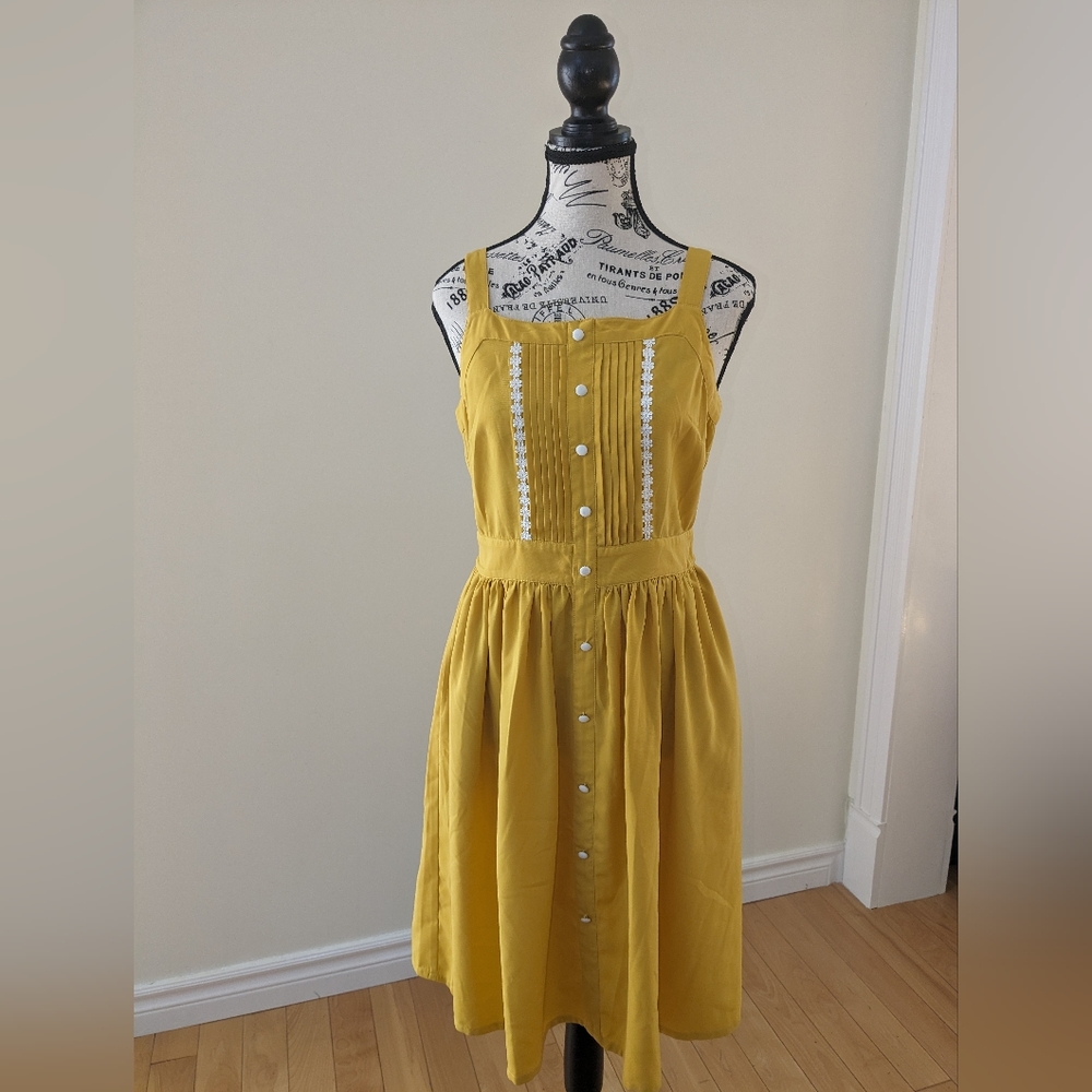 NWOT Mustard Yellow Dress